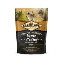 Корм для собак Carni Love Salmon & Turkey Adult Large Breed, 1,5 кг цена и информация | Сухой корм для собак | hansapost.ee