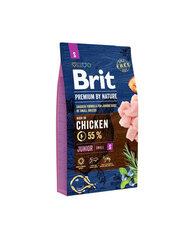 Корм с курятиной BRIT Premium By Nature Junior Small S, 8 кг цена и информация | Сухой корм для собак | hansapost.ee
