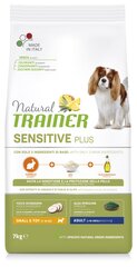 Natural trainer dog sensitive plus adult small/toy rabbit - безглютеновый сухой корм с кроликом для взрослых собак   цена и информация | Сухой корм для собак | hansapost.ee