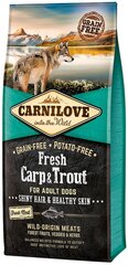 Корм Carni Love Fresh Carp & Trout для взрослых собак, 12 кг цена и информация | Сухой корм для собак | hansapost.ee