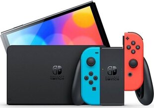 Nintendo Switch OLED NSH007 64GB sinine punane