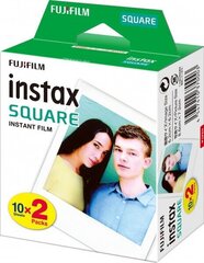 Пленка для моментальных фотоаппаратов FUJIFILM Instax Square Glossy, 2x10шт. цена и информация | Аксессуары для фотоаппаратов | hansapost.ee