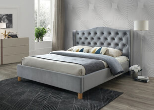 Кровать Signal Meble Aspen Velvet 140x200 см, серый цена и информация | Кровати | hansapost.ee