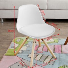 Детский стульчик SoBuy FST46-W, белый цена и информация | Детские столы и стулья | hansapost.ee