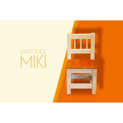 Детский стул Miki, оранжевый/белый цена и информация | Детские столы и стулья | hansapost.ee