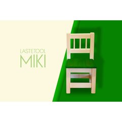 Детский стул Miki, зеленый/белый цена и информация | Детские столы и стулья | hansapost.ee