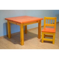 Lastetool Sofie, , kollane/oranž цена и информация | Детские столы и стулья | hansapost.ee