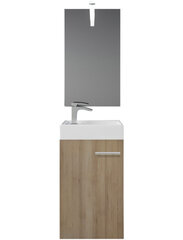 Комплект мебели для ванной комнаты Defra Bard, коричневый цена и информация | Комплекты в ванную | hansapost.ee