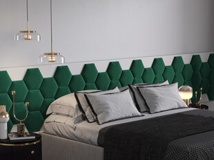 Мягкие настенные панели, 3 шт., Kooko Home Thais R7, зеленые цена и информация | Мягкие стеновые панели | hansapost.ee
