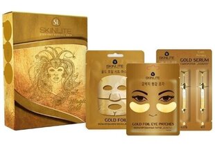 Набор масок для лица Skinlite Magic Gold, 3 шт. цена и информация | Маски для лица, патчи для глаз | hansapost.ee