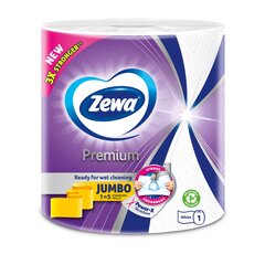 Бумажные полотенца ZEWA Jumbo Premium 3 слоя, 1 рулон цена и информация | Туалетная бумага, бумажные полотенца | hansapost.ee