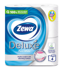 Туалетная бумага ZEWA Deluxe Pure White, 3 слоя, 4 рулона цена и информация | Туалетная бумага, бумажные полотенца | hansapost.ee