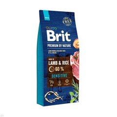 Гипоаллергенный корм для собак Brit Premium Lamb&Rice, 3 кг цена и информация | Сухой корм для собак | hansapost.ee