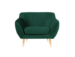 Кресло Mazzini Sofas Benito, темно-зеленое/коричневое цена и информация | Кресла | hansapost.ee