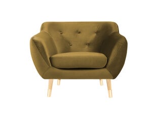 Кресло Mazzini Sofas Amelie, желтое/коричневое цена и информация | Кресла | hansapost.ee