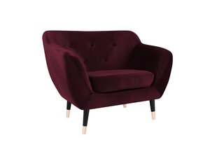Кресло Mazzini Sofas Amelie, темно-красное/черное цена и информация | Кресла | hansapost.ee