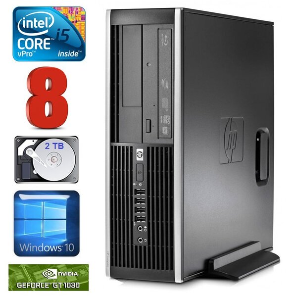 HP 8100 Elite SFF i5-650 8GB 2TB GT1030 2GB DVD WIN10