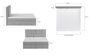 Кровать NORE Florence, 145x200 см, синяя цена и информация | Кровати | hansapost.ee