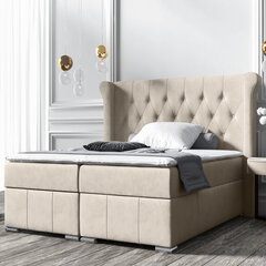 Кровать Selsey Montuno, 160x200 см, бежевая цена и информация | Кровать БОНО, белая | hansapost.ee