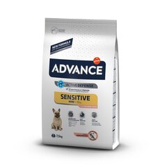 ADVANCE для собак маленьких пород с лососем и рисом Mini Sensitive, 7,5 кг цена и информация | Сухой корм для собак | hansapost.ee