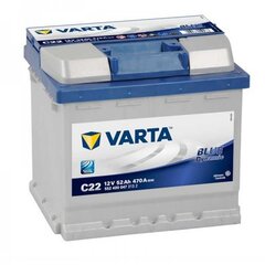Аккумулятор Varta Blue BD C22 52 А·ч 470 A цена и информация | Аккумуляторы | hansapost.ee