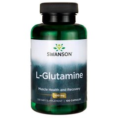 Пищевая добавка Swanson L-глютамин, 60 капсул. цена и информация | Витамины, пищевые добавки, препараты для красоты | hansapost.ee