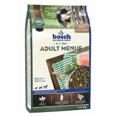 Bosch Petfood Adult Menue 3 кг цена и информация | Сухой корм для собак | hansapost.ee