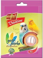 Vitapol Vitaline дополнительный корм для волнистых попугаев для плотного оперения 20гр цена и информация | Корм для птиц | hansapost.ee