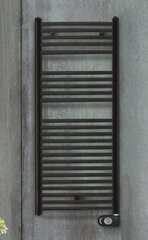 Электрический радиатор для ванной Zehnder Aura PBEBZ-120-50/MQ, 120x50см, черный цена и информация | Полотенцесушители | hansapost.ee