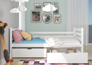 Lastevoodi ADRK Furniture Stiui 200x90, heleroosa hind ja info | Lastevoodid | hansapost.ee