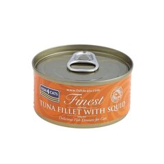 F4C консервы для кошек тунец/кальмар 70 гр. цена и информация | Консервы для кошек | hansapost.ee