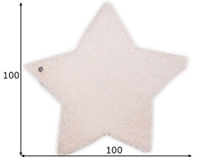 Tom Tailor narmasvaip Soft Uni Star, valge, 100 x 100 cm цена и информация | Коврики | hansapost.ee