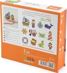 Viga Niidiga ühendatud puuklotsid hind ja info | Arendavad laste mänguasjad üle 3.a | hansapost.ee