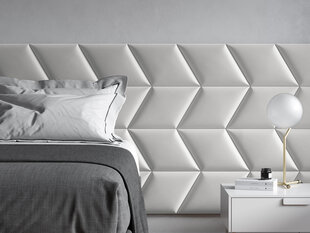 Мягкие настенные панели, 3 шт., Cosmopolitan Design Makira L2, белые цена и информация | Мягкие стеновые панели | hansapost.ee