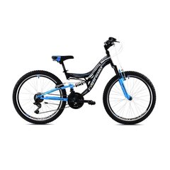 Noorukite jalgratas Capriolo CTX 240 24 must sinine