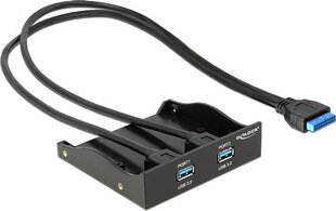 Delock 2 ports Front Panel USB 3.0 with internal 19 pin head connector (61896) цена и информация | Аксессуары для корпусов | hansapost.ee
