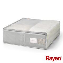 Ящик для одеял Premium серый 65x55x20см цена и информация | Вешалки и мешки для одежды | hansapost.ee