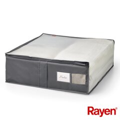 Ящик для одеял Premium темно-серый 65x55x20см цена и информация | Вешалки и мешки для одежды | hansapost.ee