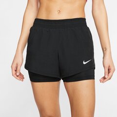 Nike naiste 2IN1 lühikesed püksid 10K, must hind ja info | Naiste lühikesed püksid | hansapost.ee