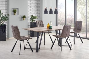 Söögilauakomplekt Halmar K280, pruun/must цена и информация | Комплекты мебели для столовой | hansapost.ee