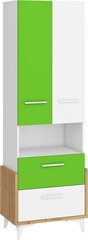 Шкаф Meblocross Hey 17, белый/зеленый цена и информация | Детские шкафы | hansapost.ee