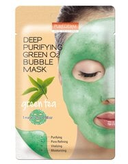 Глубоко очищающая пенящаяся маска для лица Purederm Deep Purifying Green O2 Bubble, 25г цена и информация | Маски для лица, патчи для глаз | hansapost.ee