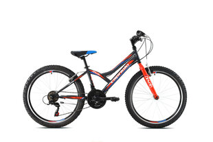 Noorukite jalgratas Capriolo MTB Diavolo 400 24", punane / hall hind ja info | Jalgrattad | hansapost.ee