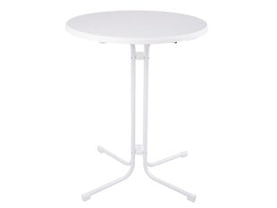 Барный стол Patio Dine & Relax 85 cm, белый/серый цена и информация | Садовые столы, столики | hansapost.ee