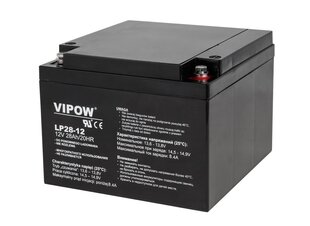 Свинцовый аккумулятор VIPOW 12В 28Ач цена и информация | Аккумуляторы | hansapost.ee