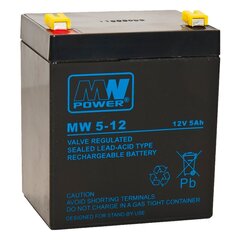 Аккумулятор MWPower MW 12V 5Ah F2 (250) AGM цена и информация | Аккумуляторы | hansapost.ee