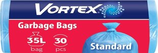 Мешки для мусора синие Vortex 35л/30шт цена и информация | Мусорные мешки | hansapost.ee