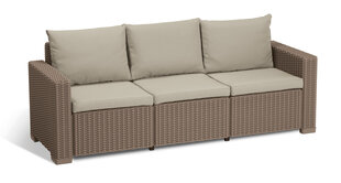 Садовый диван трехместный California 3 Seater Sofa, бежевый цена и информация | Комплекты уличной мебели | hansapost.ee