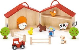 Kahekorruseline puidust talu Viga Mänguasjad Farmi loomad Joonis 13 Elemendid hind ja info | Arendavad laste mänguasjad üle 3.a | hansapost.ee