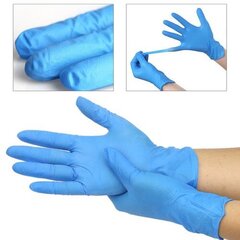 Одноразовые нитриловые перчатки, синие, без пудры цена и информация | Аптечки | hansapost.ee